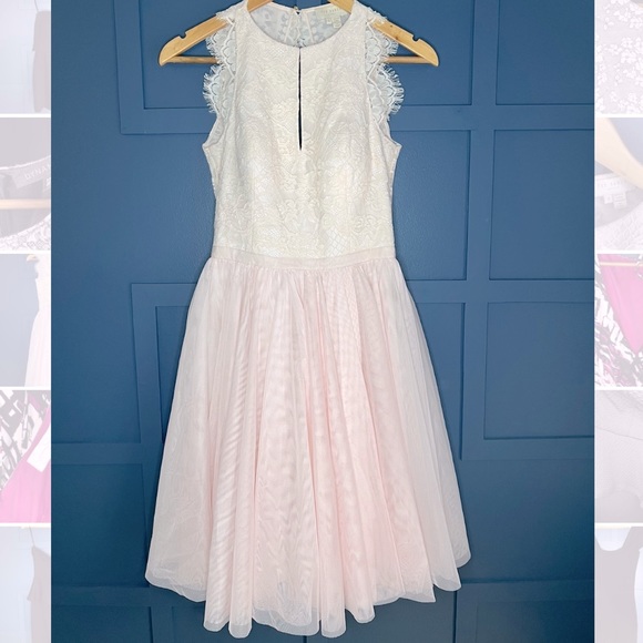 Gorgeous Blush Ted Baker Dress Size 1 - Picture 1 of 4
